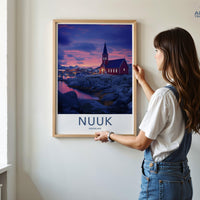 Nuuk Poster | Greenland Wall Art | Nordic Decor