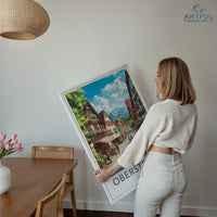 Oberstdorf Poster | Bavaria Wall Art | Germany Decor