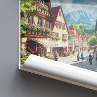 Oberstdorf Poster | Bavaria Wall Art | Germany Decor