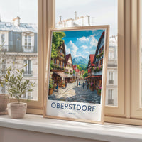 Oberstdorf Poster | Bavaria Wall Art | Germany Decor
