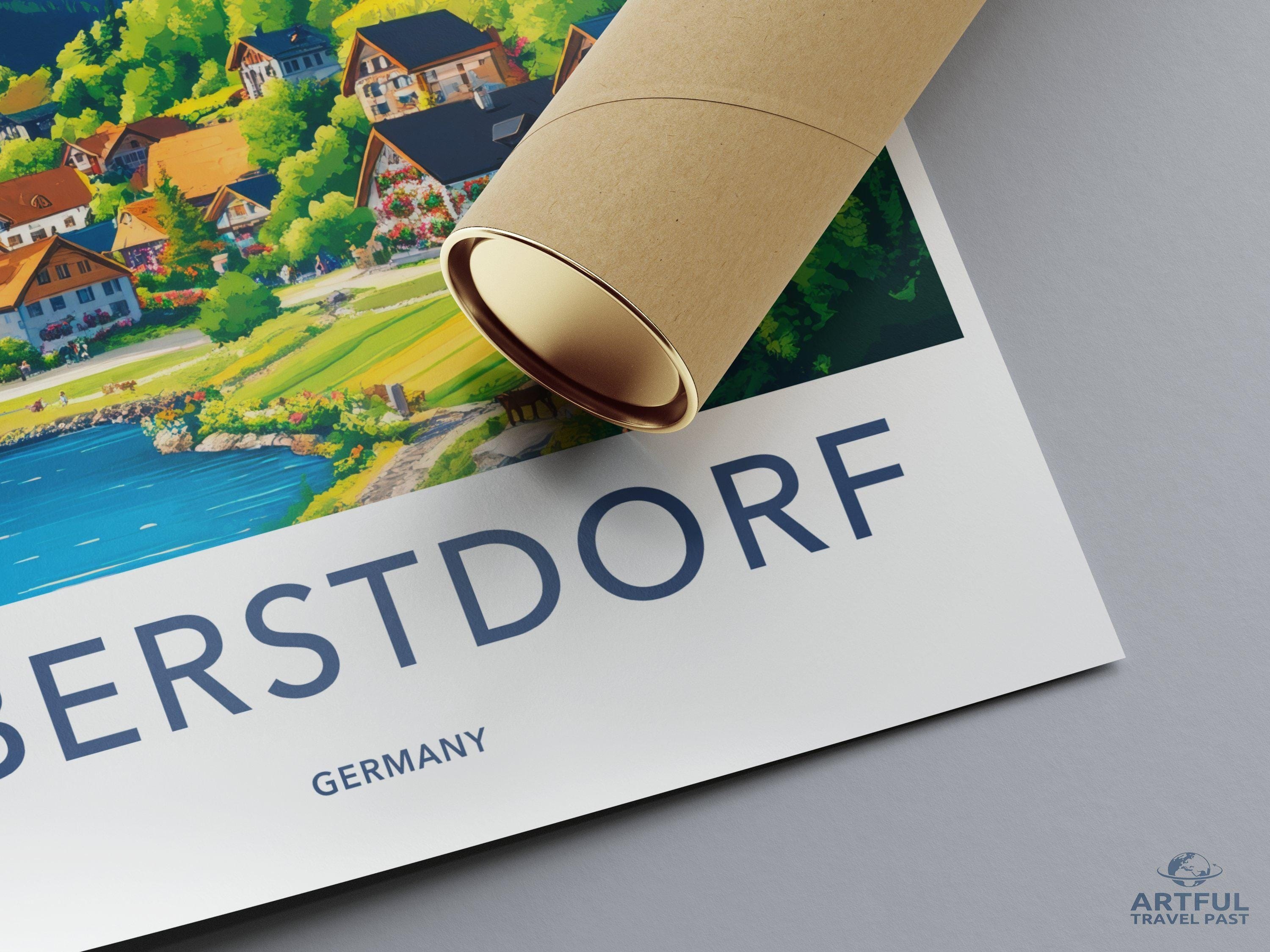 Oberstdorf Poster | Germany Wall Art | Bavaria Decor