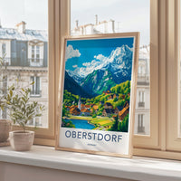Oberstdorf Poster | Germany Wall Art | Bavaria Decor