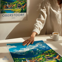 Oberstdorf Poster | Germany Wall Art | Bavaria Decor