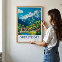 Oberstdorf Poster | Germany Wall Art | Bavaria Decor