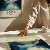 Odda Poster - Norway Wall Art