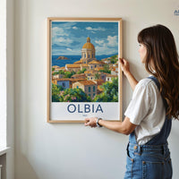 Olbia Poster | Italy Wall Art | Europe Decor