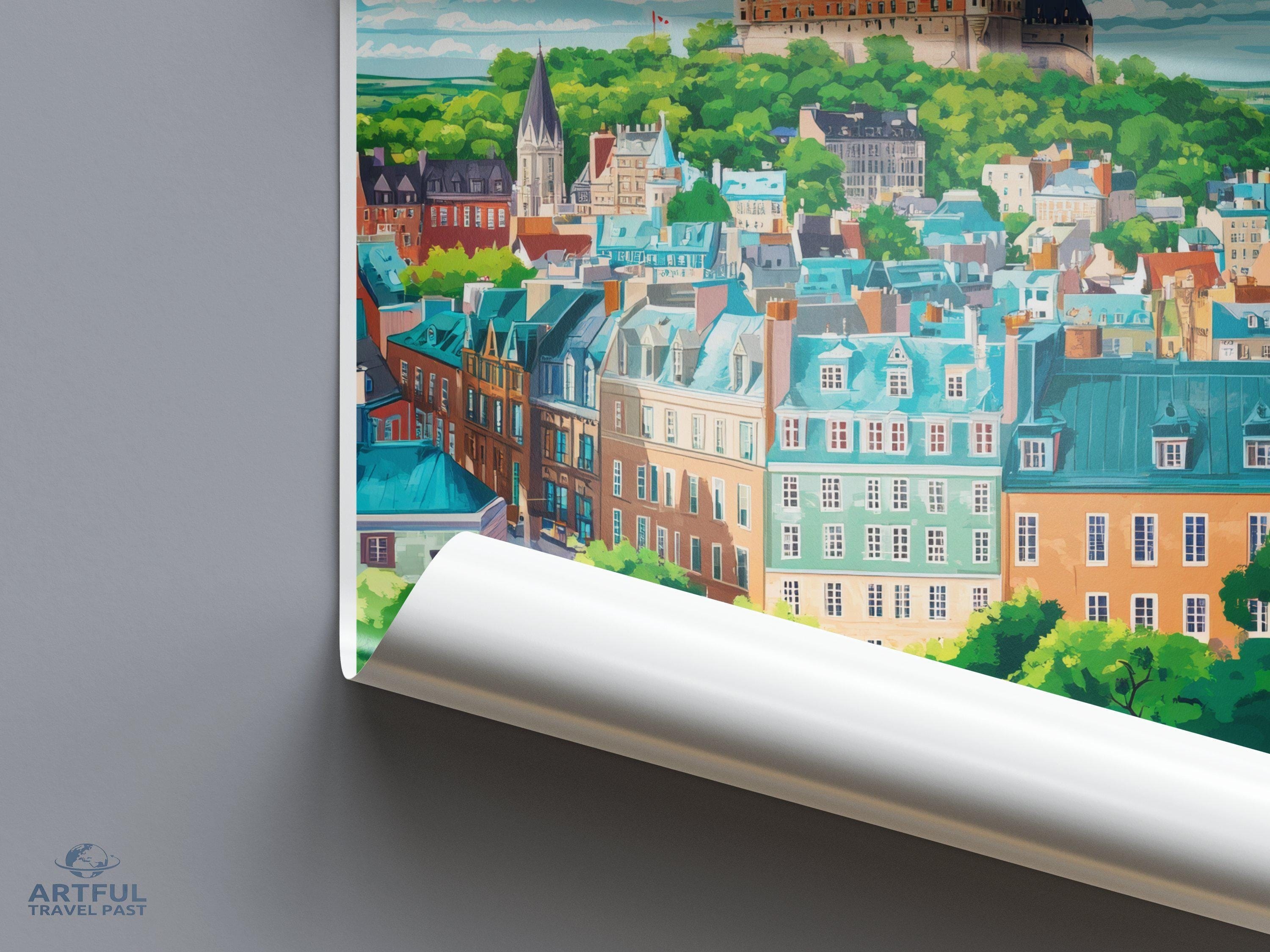 Old Quebec Poster - Canada Wall Art