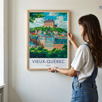 Old Quebec Poster - Canada Wall Art