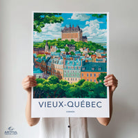 Old Quebec Poster - Canada Wall Art