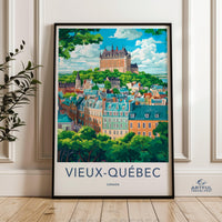 Old Quebec Poster - Canada Wall Art