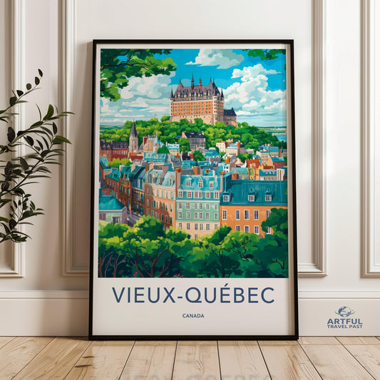Old Quebec Poster - Canada Wall Art