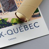 Old Quebec Poster | Canada Wall Art | Canada Decor