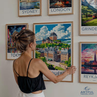 Old Quebec Poster | Canada Wall Art | Canada Decor