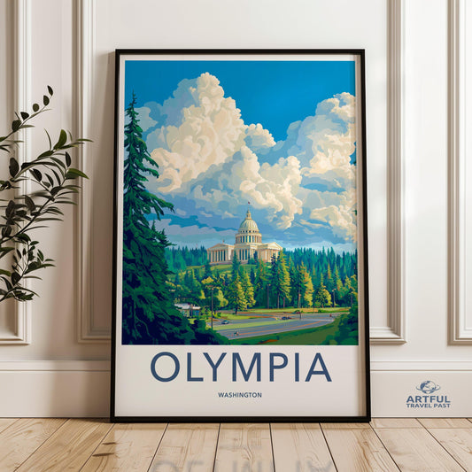 Olympia Poster - Washington Wall Art
