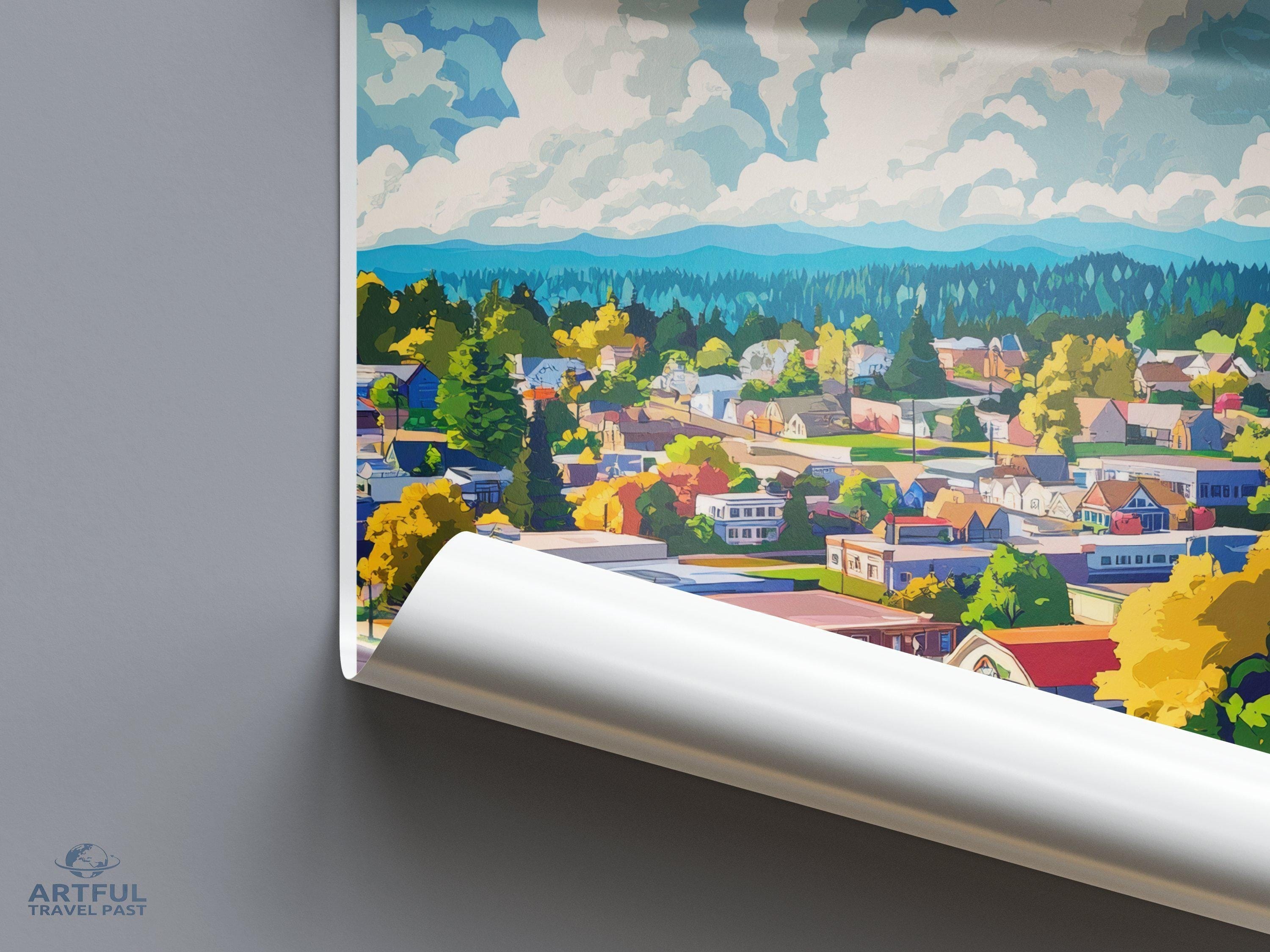 Olympia Poster | Washington Wall Art | America Decor