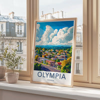 Olympia Poster | Washington Wall Art | America Decor