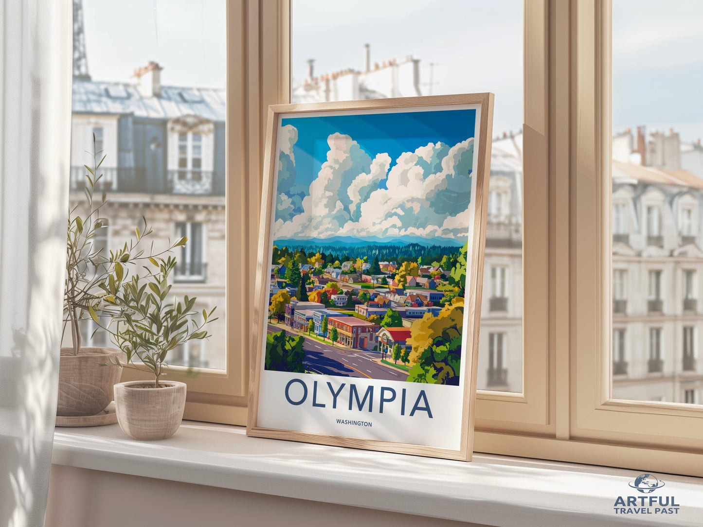 Olympia Poster | Washington Wall Art | America Decor