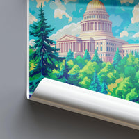 Olympia Poster | Washington Wall Art | America Decor