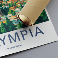 Olympia Poster | Washington Wall Art | America Decor