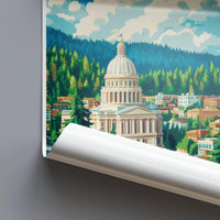 Olympia Poster | Washington Wall Art | America Decor