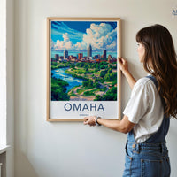 Omaha Poster - Nebraska Wall Art