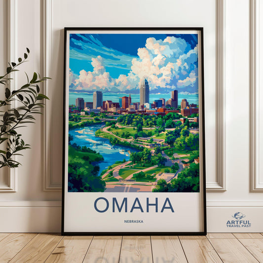 Omaha Poster - Nebraska Wall Art
