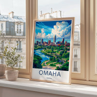 Omaha Poster - Nebraska Wall Art