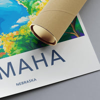 Omaha Poster - Nebraska Wall Art