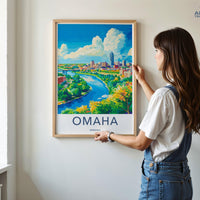 Omaha Poster - Nebraska Wall Art