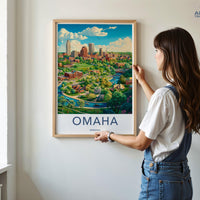 Omaha Poster - Nebraska Wall Art
