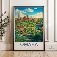 Omaha Poster - Nebraska Wall Art