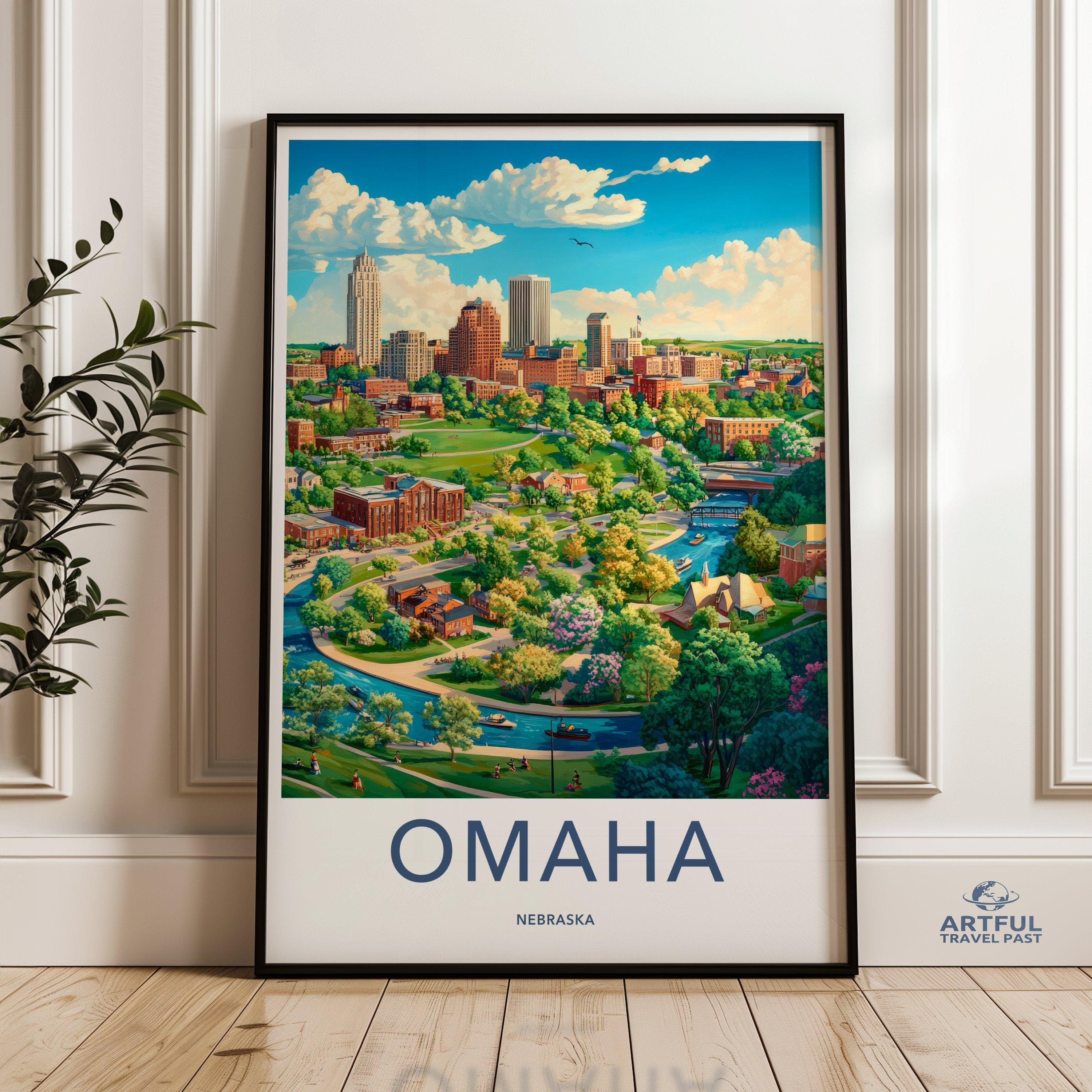 Omaha Poster - Nebraska Wall Art
