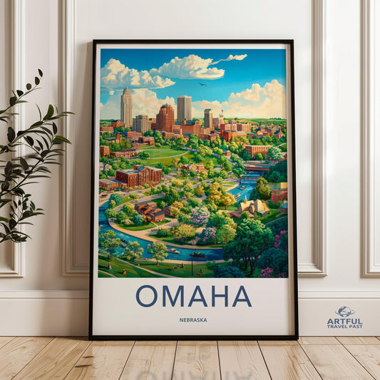 Omaha Poster - Nebraska Wall Art