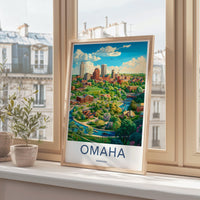 Omaha Poster - Nebraska Wall Art