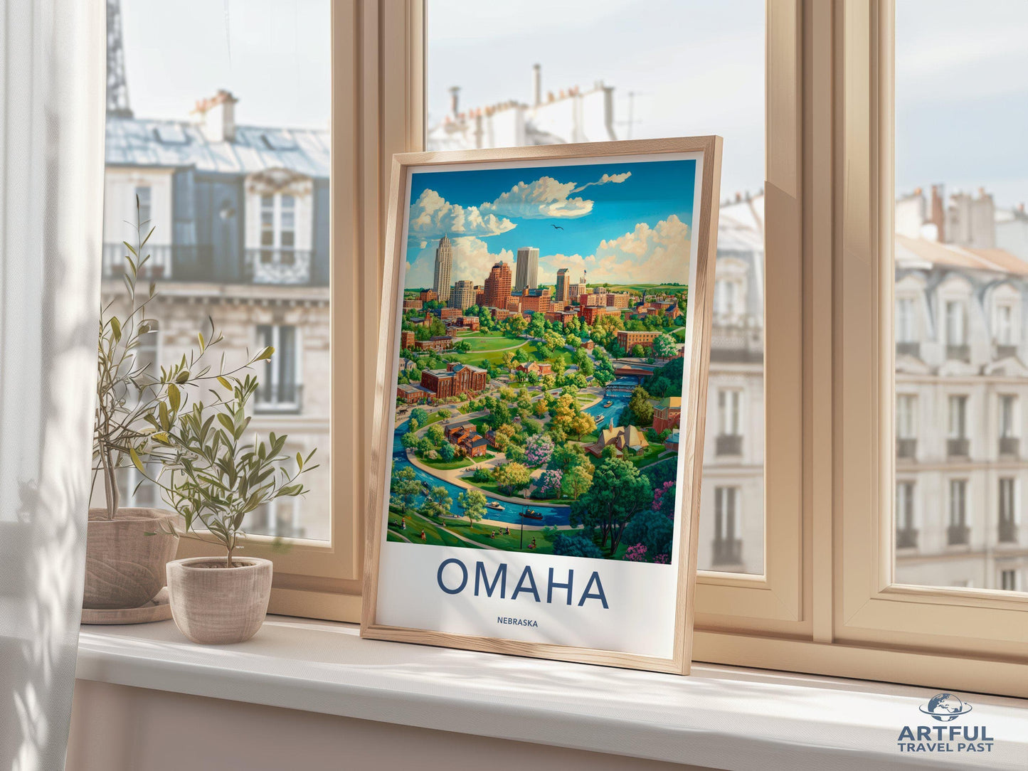 Omaha Poster - Nebraska Wall Art