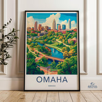Omaha Poster - Nebraska Wall Art