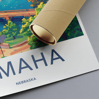 Omaha Poster - Nebraska Wall Art
