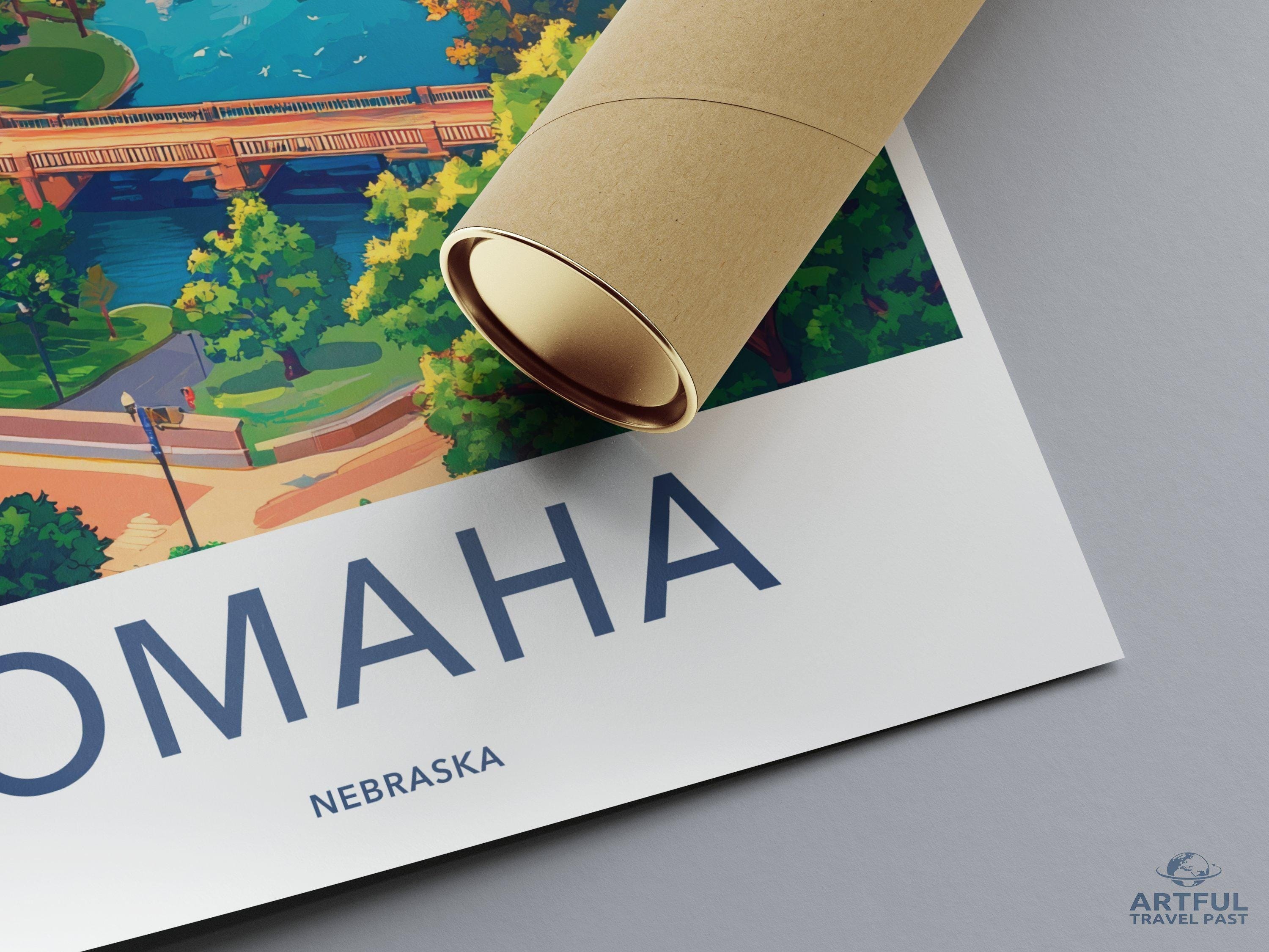 Omaha Poster - Nebraska Wall Art