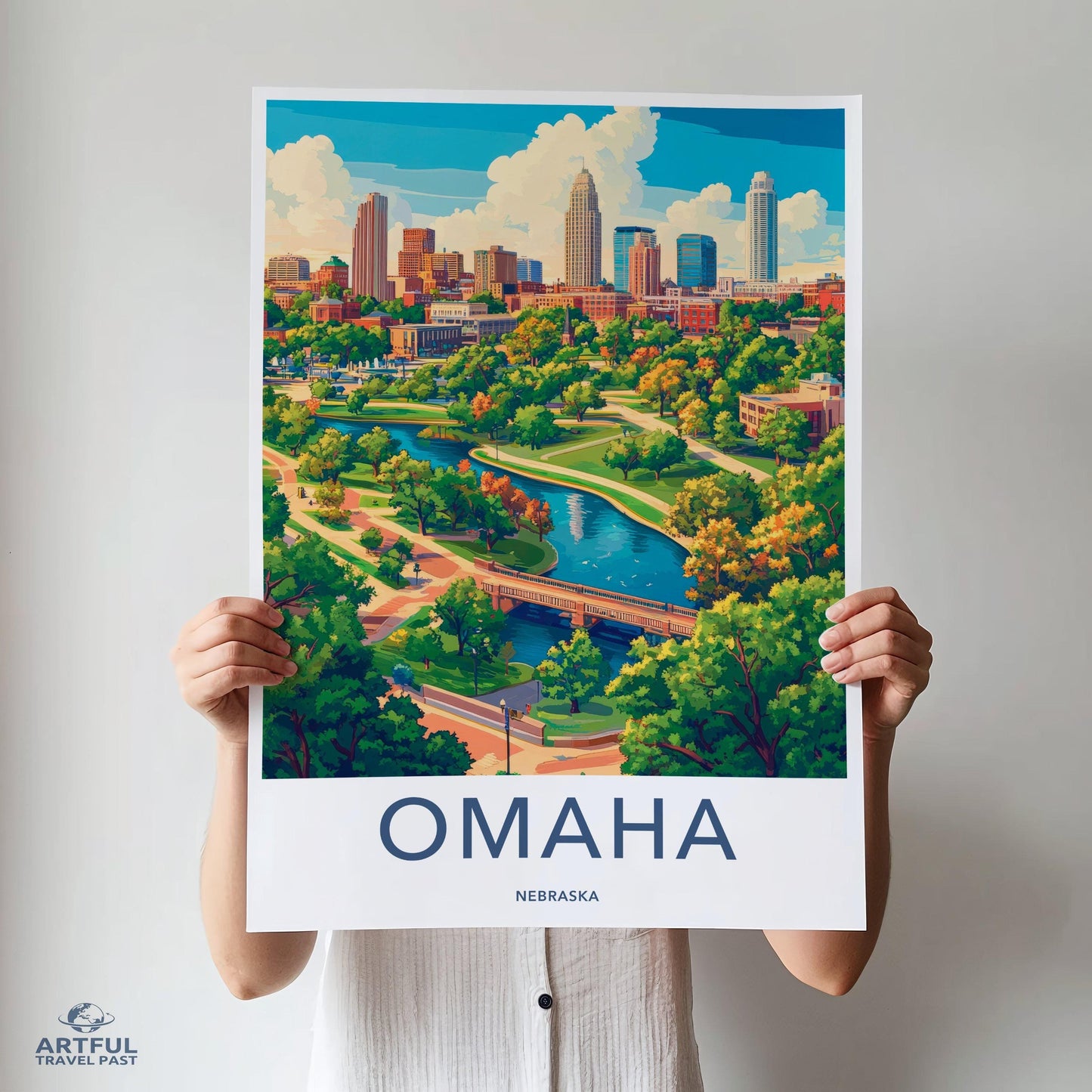 Omaha Poster - Nebraska Wall Art