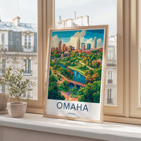 Omaha Poster - Nebraska Wall Art