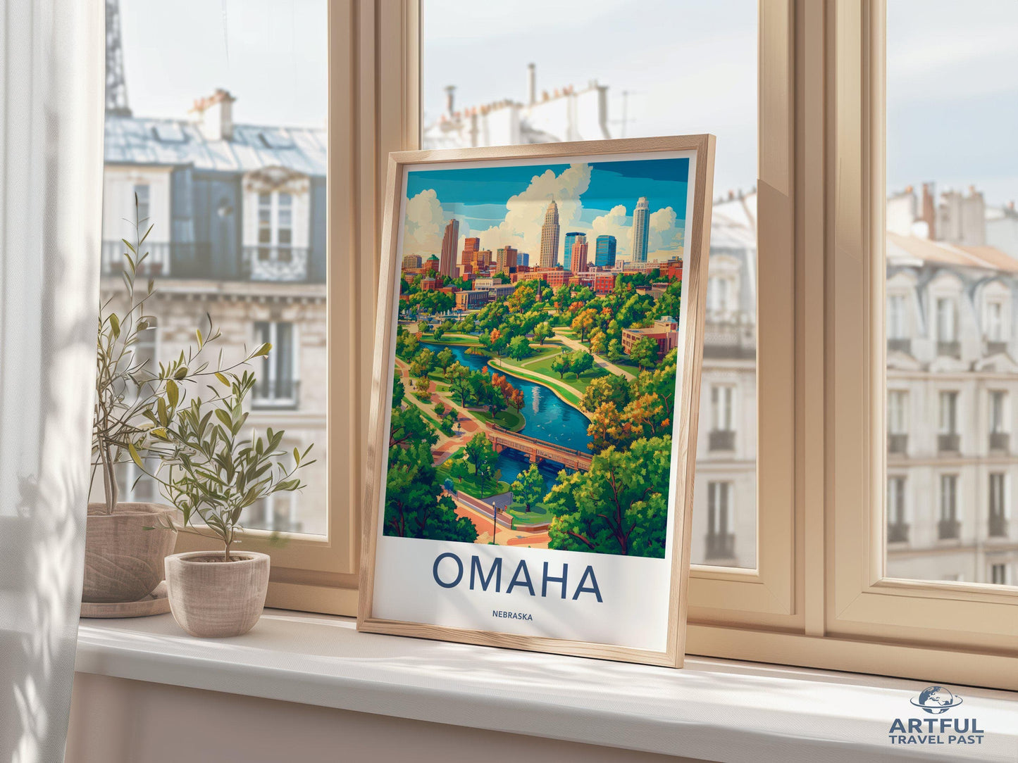 Omaha Poster - Nebraska Wall Art