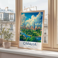 Omaha Poster - Nebraska Wall Art