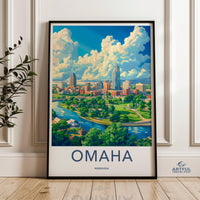 Omaha Poster - Nebraska Wall Art
