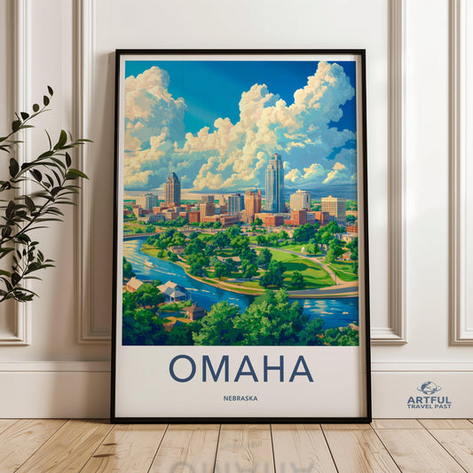 Omaha Poster - Nebraska Wall Art