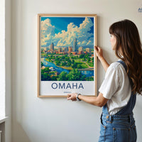 Omaha Poster - Nebraska Wall Art