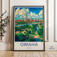 Omaha Poster - Nebraska Wall Art