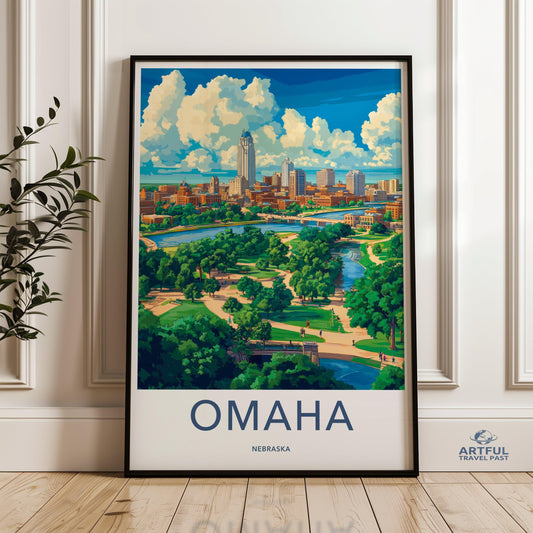 Omaha Poster - Nebraska Wall Art