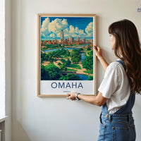 Omaha Poster - Nebraska Wall Art