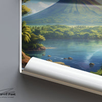Ometepe Poster | Nicaragua Wall Art
