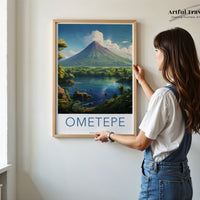 Ometepe Poster | Nicaragua Wall Art